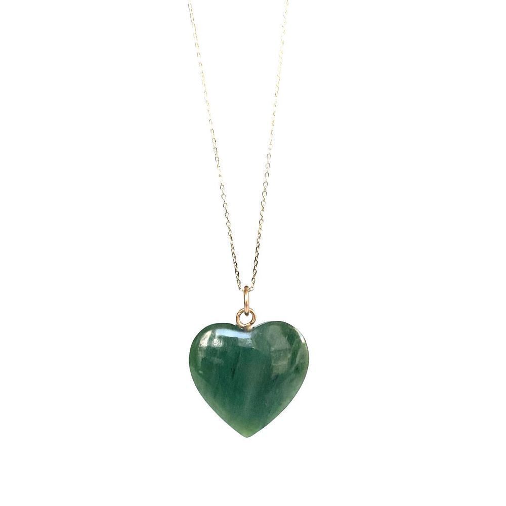 Stunning 30ct Jade Heart Pendant - Picture 6 of 8
